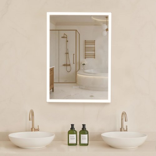 Lighted Mirror Medicine Cabinet 20x28" Sensor Light Recessed or Wall Mount