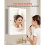 Lighted Mirror Medicine Cabinet 20x28" Sensor Light Recessed or Wall Mount