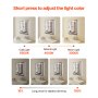 Lighted Medicine Cabinet with HD Mirror 24 x 30 in Recessed or Wall Mount