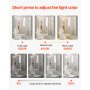 Lighted Medicine Cabinet 30 x 28" HD Tempered Glass Mirror Recessed Wall