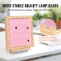 VEVOR Pink Felt Letter Board, 10"x10" Felt Message Board, Changeable Sign Boards with 510 Letters, Stand, and Built-in LED Lights, Baby Announcement Sign for Home Classroom Office Decor Wedding