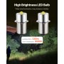 VEVOR LED Flashlight Bulbs P13.5S 4-12 Volt Maglight LED Bulbs for Flashlights