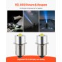 VEVOR LED Flashlight Bulbs P13.5S 4-12 Volt Maglight LED Bulbs for Flashlights