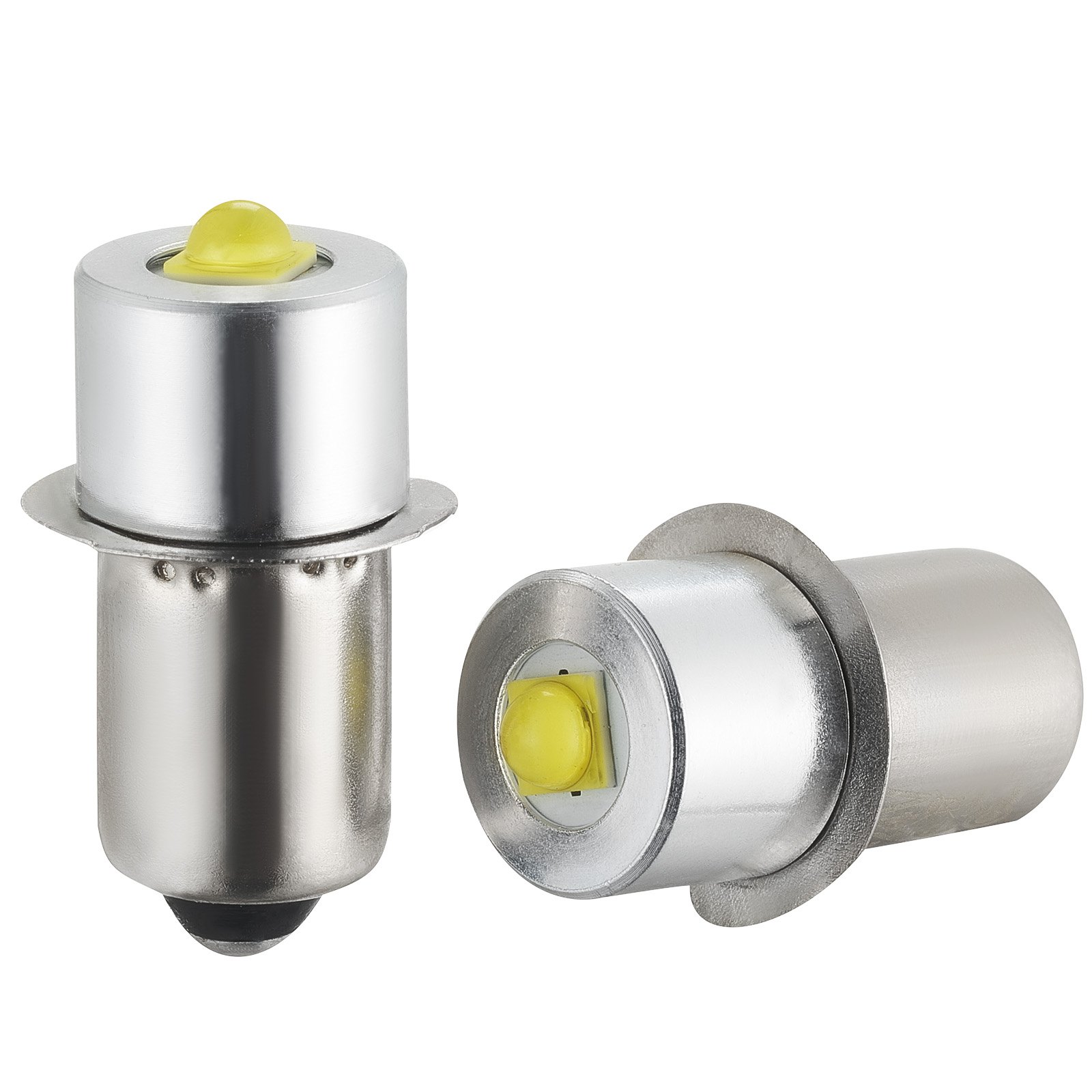 VEVOR LED Flashlight Bulbs, P13.5S 4-12 Volt, 230LM Flashlight Conversion Replacement Kit, Longer Life and Brighter White Maglight LED Bulbs for 3-16 Cell C/D Flashlights, Headlights,Lamp, Torch