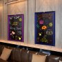 Πίνακας Μηνυμάτων VEVOR LED 81,3x61 cm με Φωτισμό και Σβήσιμο, Φωτιζόμενος Πίνακας Μαυροπίνακα