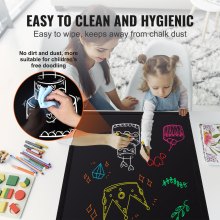 VEVOR LED Message Writing Board 81.3x61 cm Illuminated Erasable Lighted Chalkboard