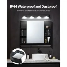 4-Light LED Modern Bathroom Vanity Light Fixtures 25.59-Inch Wall Light Fixtures