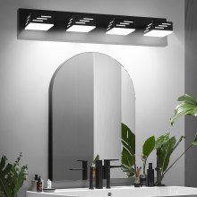 4-Light LED Modern Bathroom Vanity Light Fixtures 25.59-Inch Wall Light Fixtures