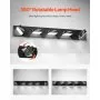 5-Light LED Modern Bathroom Vanity Light Fixtures 33.46-Inch Wall Light Fixtures