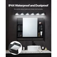 6-Light LED Modern Bathroom Vanity Light Fixtures 40.35-Inch Wall Light Fixtures