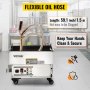 VEVOR Mobile Fryer Filter 44LB. Capacity Oil Filtration System 300W Fryer Filter Frying Oil Filtering System 110v/60Hz (Oil Capacity 22L/5.8 Gallon)