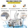 VEVOR Mobile Fryer Filter, 80 LBS/40 L/10.56 Gal Capacity, 300W Oil Filtration System with 5 L/min Flow Rate, Mobile Frying Oil Filtering System with 10 L/min Pump & Oil Hose, 110V/60Hz