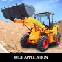 VEVOR Skid Steer Attachment 16.5*9.75in Skid Steer Quick Attach Plate Red Skidsteer Attachment 9.75" Height Quick Attach 6in Pilot Hole Skid Steer Attachments for 12-16.5 Tire