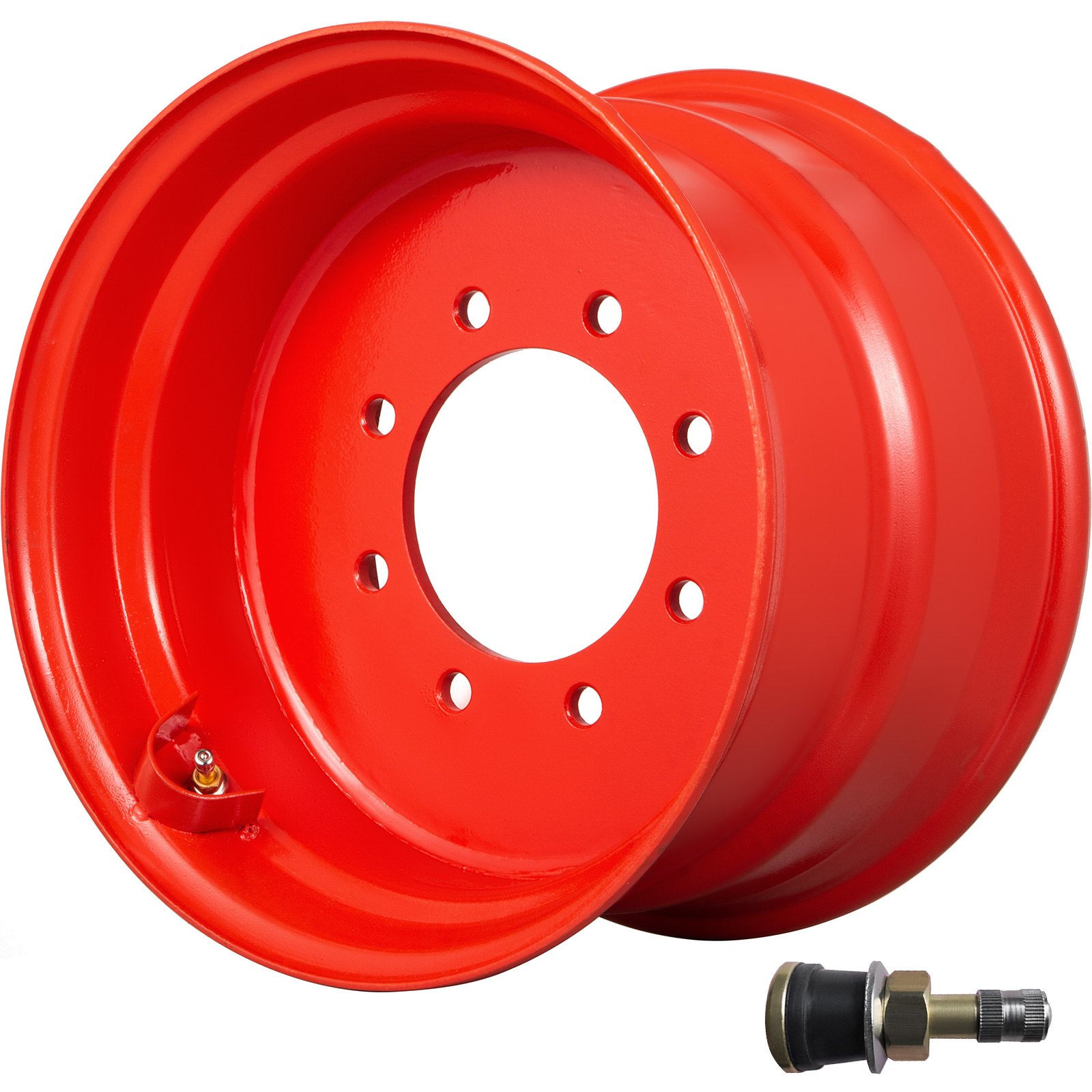 VEVOR Skid Steer Attachment 16.5*9.75in Skid Steer Quick Attach Plate Red Skidsteer Attachment 9.75" Height Quick Attach 6in Pilot Hole Skid Steer Attachments for 12-16.5 Tire