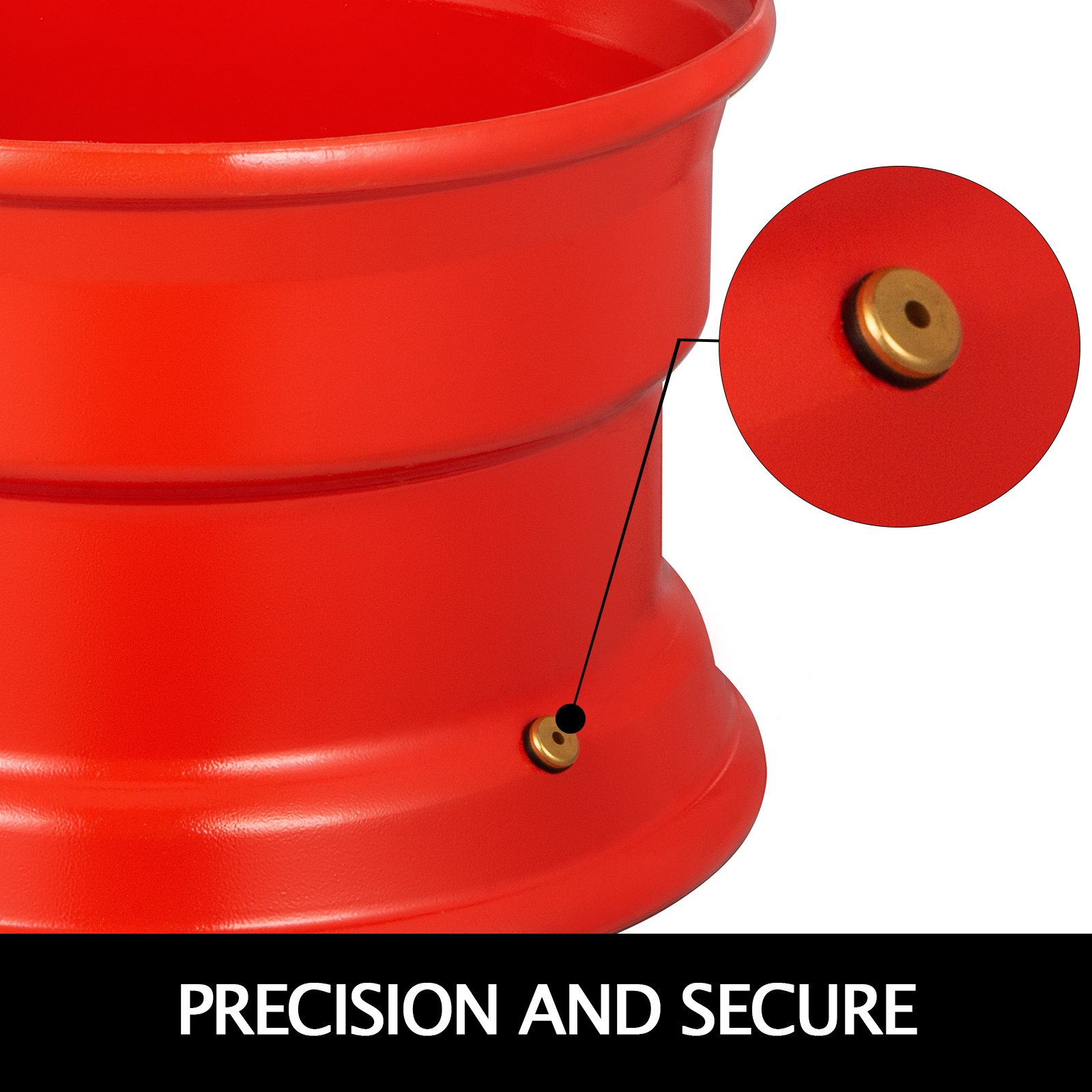 VEVOR Skid Steer Attachment 16.5*9.75in Skid Steer Quick Attach Plate Red Skidsteer Attachment 9.75" Height Quick Attach 6in Pilot Hole Skid Steer Attachments for 12-16.5 Tire