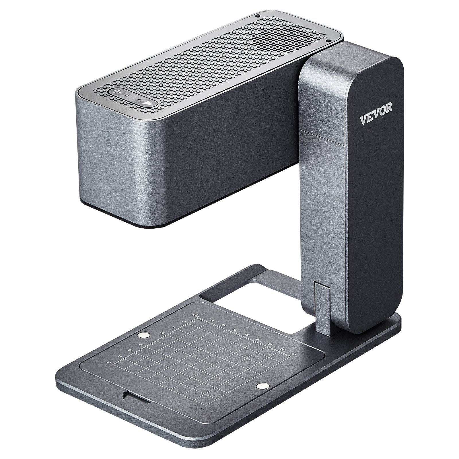 Přenosný laserový rytec VEVOR 600 mm/s 5W vysokorychlostní ruční gravírovací stroj 3,14'' X 3,14'' gravírovací plocha kompatibilní se systémem Android, Ios a Windows pro kov Single Blue Laser Wood Kožené šperky z akrylových vláken