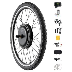 E-Bike LCD Kit de conversion 48V 1500W 28 pouces Brushless oteur Roue arrière kit vélo