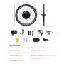 1000W Electric Bike Conversion Kit 48V 420rpm 26" Front Wheel E-Bike Hub Motor