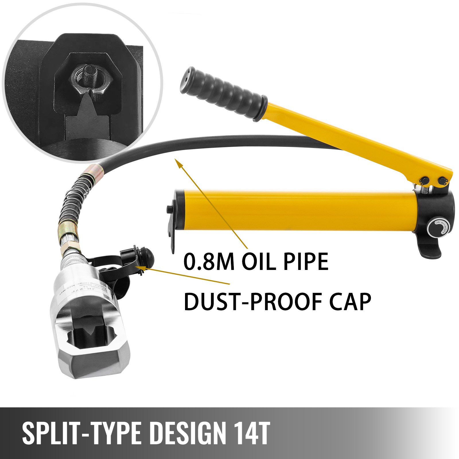 14t Hydraulic Nut Splitter Nut Cutter Tool 16-41mm Range Nut Split Type+tool Bag