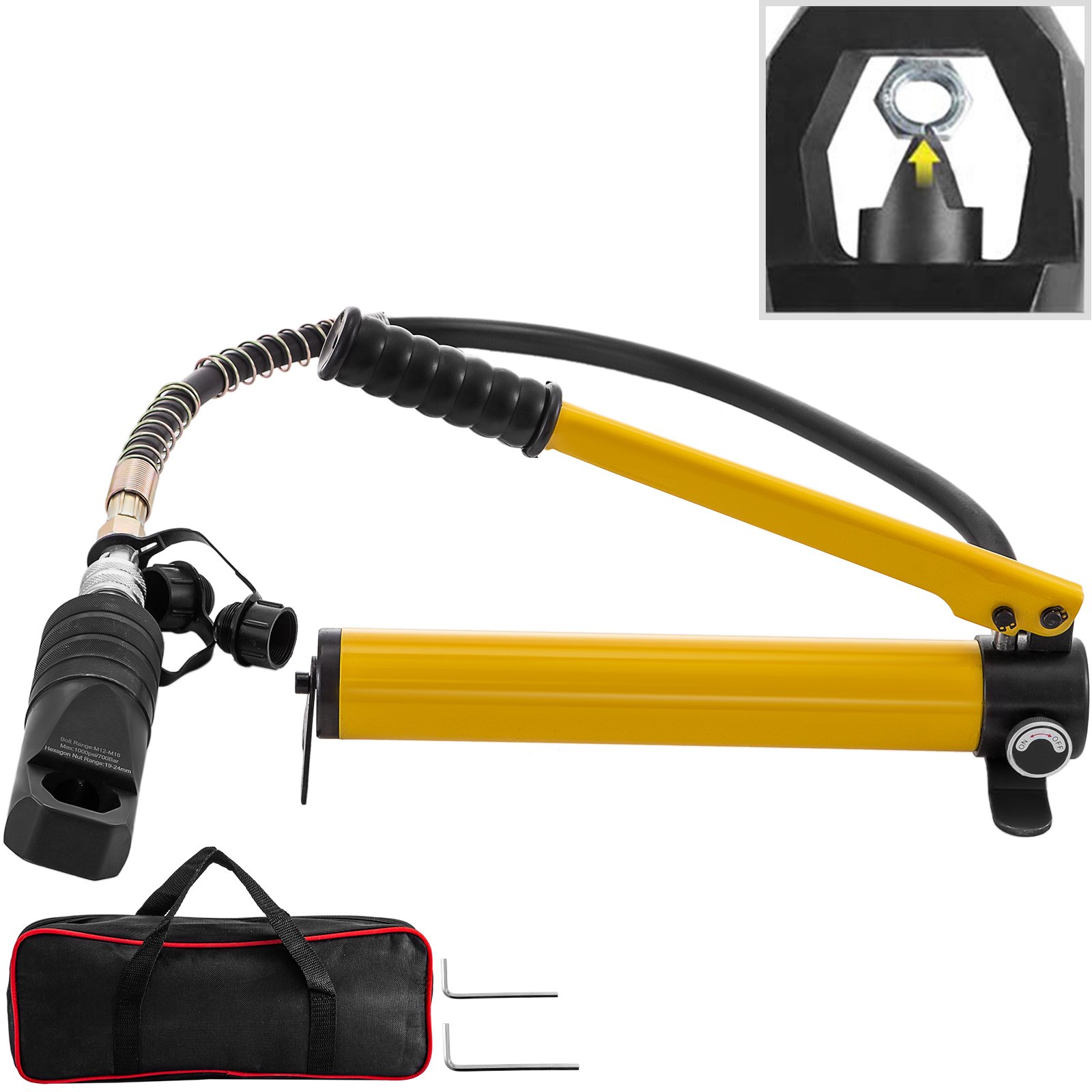 Vevor Hydraulic Nut Splitter Nut Cutter Tool 19-24mm Range Nut Split Type Cutter
