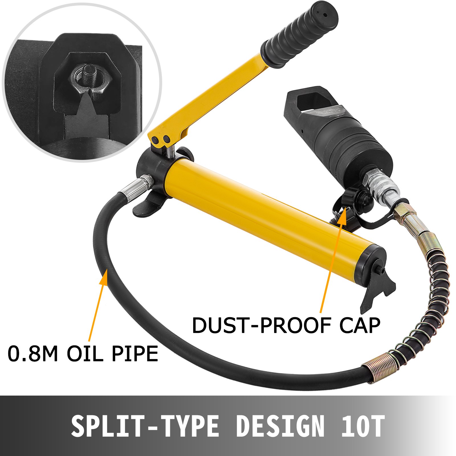 Vevor Hydraulic Nut Splitter Nut Cutter Tool 19-24mm Range Nut Split Type Cutter