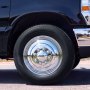 VEVOR 17-Inch Wheel Simulators 8 Lug Stainless Steel Front and Rear Wheel, Fit for 2003-2021 Dodge Ram 3500 Dually Truck Models, 5 Hand Holes, Mirror Polished Finish, Bolt On Hubcaps Covers, 4pcs