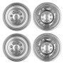 VEVOR 17-Inch Wheel Simulators 8 Lug Stainless Steel Front and Rear Wheel, Fit for 2003-2021 Dodge Ram 3500 Dually Truck Models, 5 Hand Holes, Mirror Polished Finish, Bolt On Hubcaps Covers, 4pcs