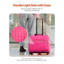 Rolling Laptop Bag 17.3 Inch Wheeled Computer Bag for Work Travel Women Men