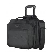 VEVOR Rolling Laptop Bag 43.94 cm Wheeled Computer Bag for Women & Men Black