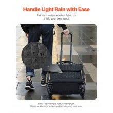 Rolling Laptop Bag 17.3 Inch Wheeled Computer Bag for Women & Men Black Gold