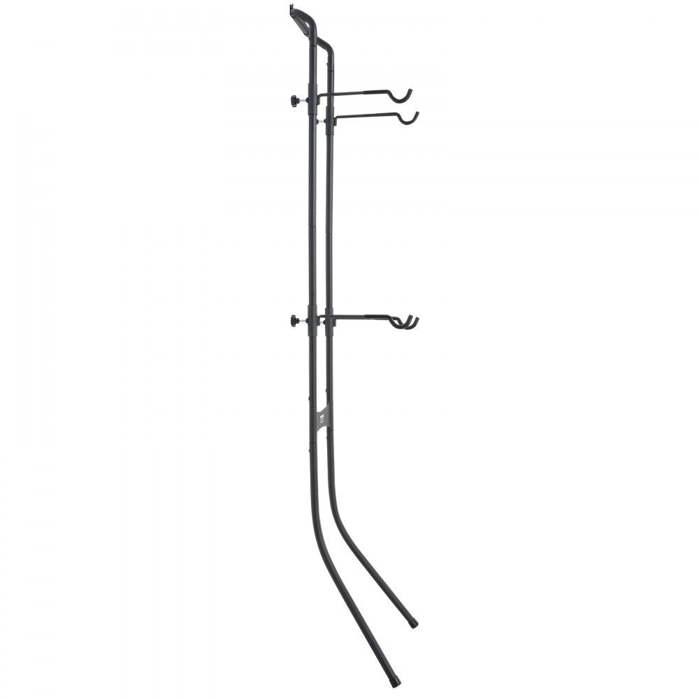 VEVOR 2 Bike Storage Rack, Free Standing Gravity Wall Vertical Bike Rack, Fully Adjustable Bike Rack Garage, Sturdy Steel & Easy Assemble, for Garage, Living Room, Shed, Holds Up to 40.8KG Black