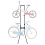 VEVOR Support de rangement pour 2 vélos, support de vélo vertical mural à gravité autonome, support de vélo entièrement réglable, acier robuste et facile à assembler, pour garage, salon, hangar, peut contenir jusqu'à 90 lb noir