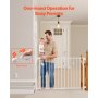 Baby Gate 29.5-43 Inches Adjustable Width 28 Inches High Dog Gate White