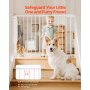 Baby Gate 29.5-43 Inches Adjustable Width 28 Inches High Dog Gate White