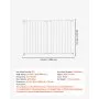VEVOR Baby Gate for Stairs, 670-1080 mm Adjustable Width, 715 mm High Dog Gate, No Bottom Bar, One-Handed Operation, Easy Drilling Installation with Hardware Kit, for Stairs, Doorways, and House