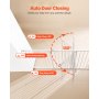 VEVOR Baby Gate 60.6-63.3 Inches Adjustable Width 30 Inches High Dog Gate White
