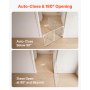 VEVOR Baby Gate for Stairs, 778-1210 mm Adjustable Width, 760 mm High Dog Gate, No Bottom Bar, One-Handed Operation, Easy Drilling Installation with Hardware Kit, for Stairs, Doorways, House, White