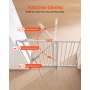 VEVOR Baby Gate 26-40 Inches Adjustable Width 36 Inches High Dog Gate White