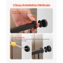 Baby Gate 26-48 Inches Adjustable Width 36 Inches High Dog Gate Black