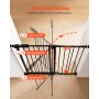 VEVOR Baby Gate, 26-40 Inches Adjustable Width, 36 Inches High Dog Gate, Easy Step Walk Thru, for Child Pet Security, Pressure Mount Kit, Wall Cups, One-Hand Open, for Stairs and Doorways, Black
