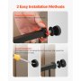 Baby Gate 26-40 Inches Adjustable Width 36 Inches High Dog Gate Black