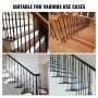 VEVOR 50 PCS Aluminum Alloy Baluster Flat Shoes Wrought Spindles for Staircase