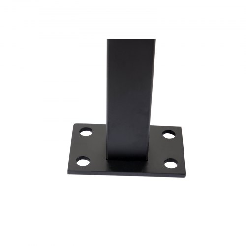 VEVOR Cable Rail Post Level Deck Stair Post 36 x 1.5 x 1.5" Cable Handrail Post Stainless Steel Brushed Finishing Deck Railing DIY Picket Without Hole Stair Railing Kit with Mount Bracket Black