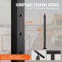 VEVOR Cable Railing Post Level Deck Stair Post 106.7 x 2.5 x 5 cm Cable Handrail Post Stainless Steel Brushed Finishing Deck Railing Pre-Drilled Pickets with Mounting Bracket LGZH106.72.55CQ93V0