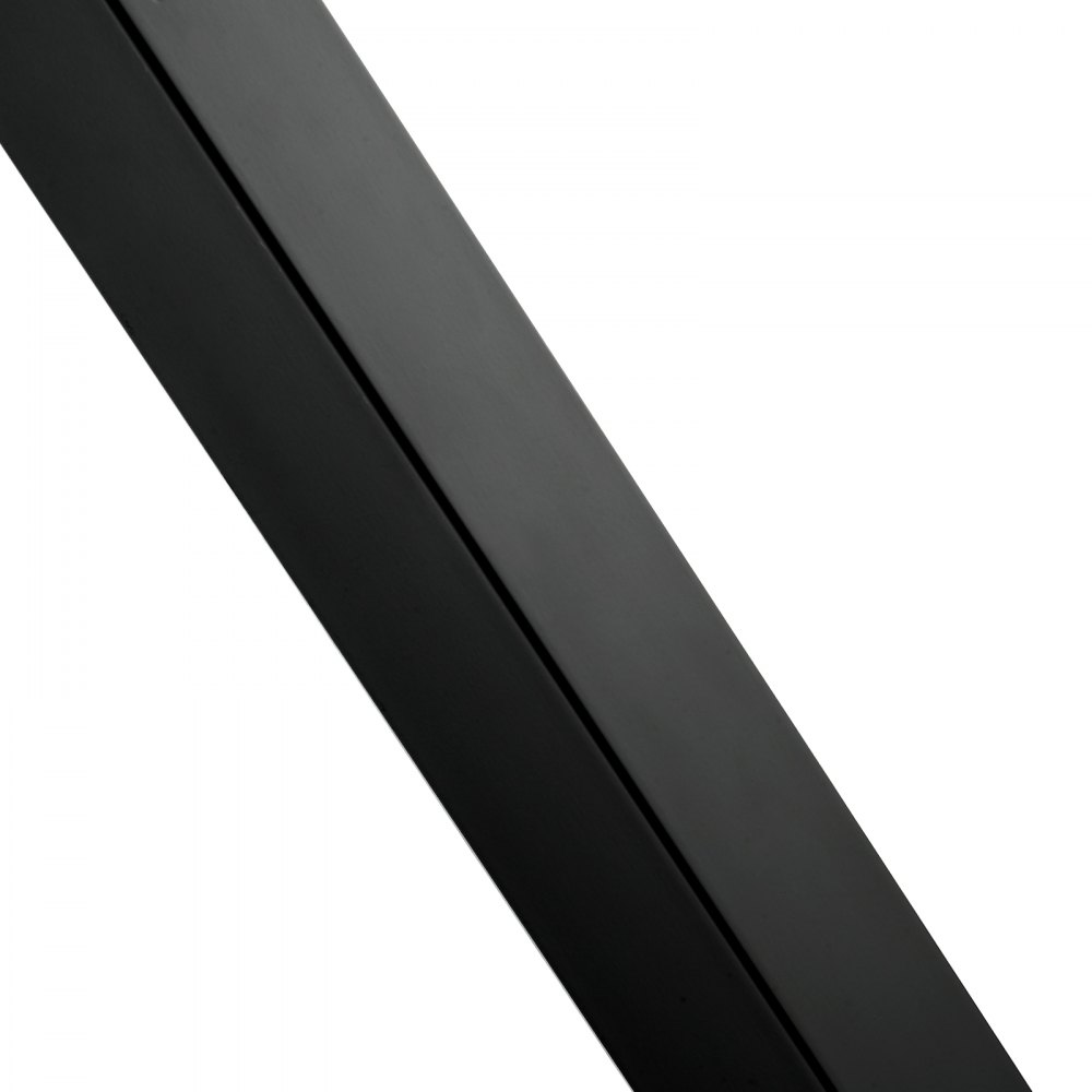 VEVOR cable rail post with sleek black finish and modern design.