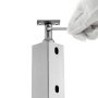 VEVOR Cable Railing Post 42x2x2in Horizontal Hole Deck Railing Post Prata 1-Pack