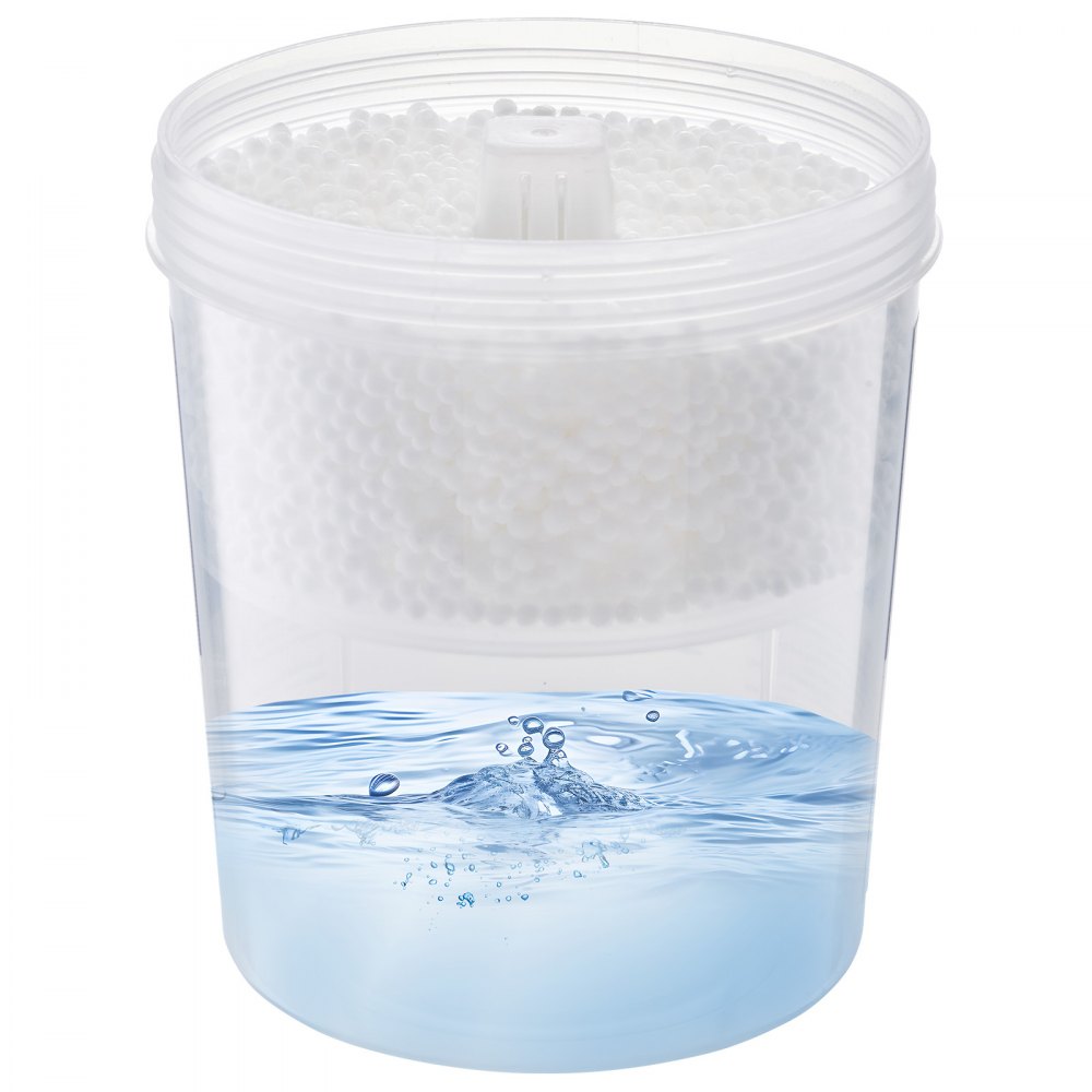 Cubo absorbente de humedad VEVOR (2 unidades, 16.2 oz) de alta capacidad con capacidad de 800 ml y cubo exterior reutilizable para uso prolongado. Absorbente de humedad sin fragancia para un aire más fresco.