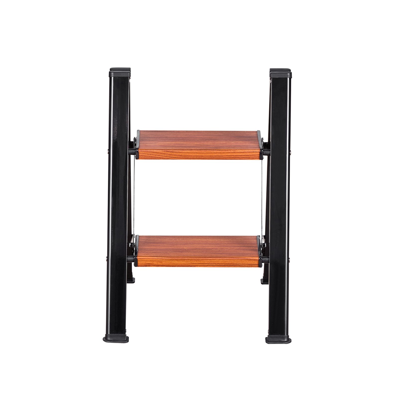 VEVOR 2 Step Ladder, Folding Step Stool with Wide Anti-Slip Pedal and Comfort Handgrip, Lightweight 150 kg Capacity Portable Aluminum Plant Support, Multi-Use for Adults, Home Repairing, Cleaning