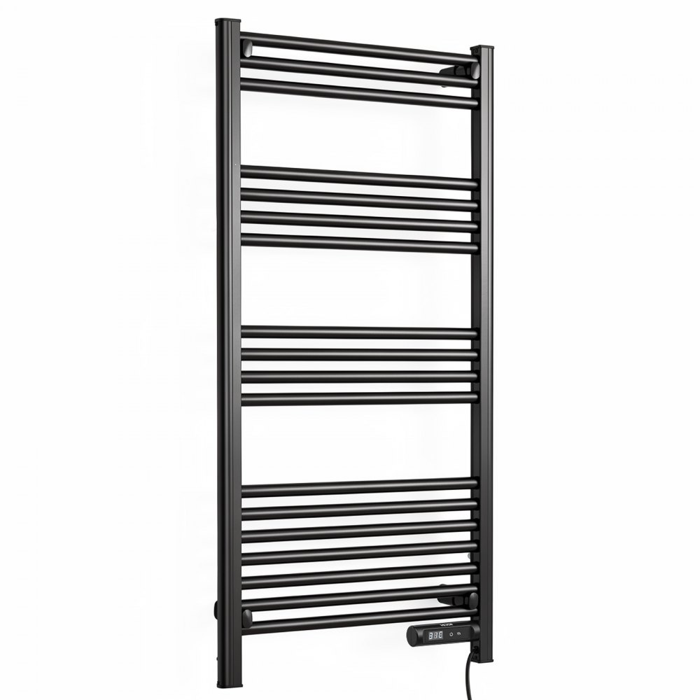VEVOR Heated Towel Warmer Rack for Bathroom Electric Wall Mounted 18 Bars, Aluminum Alloy Towel Warmer, Overheat Protection, Heating Drying with Touch Screen, Built-In 1-8 Hour Timer, IPX4 Waterproof
