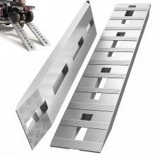 VEVOR 60" x 12" Aluminum Trailer Ramps 6000LBS Total Beavertail Hook End 1 Pair 2 Ramps